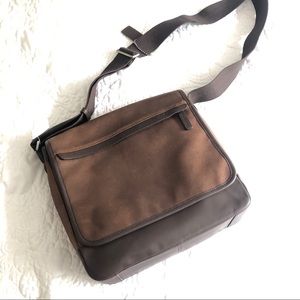 Coach Men’s Map Bag Brown NWT